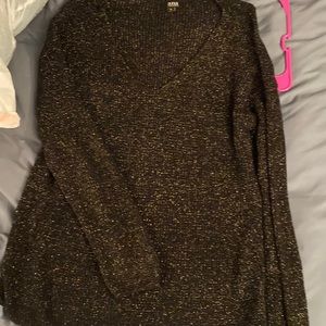 Black sparkly dress shirt